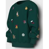 Sweatshirt - Kerst - Geborduurd - Lange Mouwen - Regular Fit