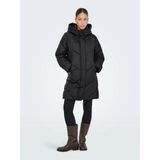 Onlmolly - Puffer Jas - Winddicht - Met Capuchon - Lange Mouwen - Gevoerd