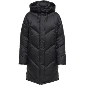 Onlmolly - Puffer Jas - Winddicht - Met Capuchon - Lange Mouwen - Gevoerd