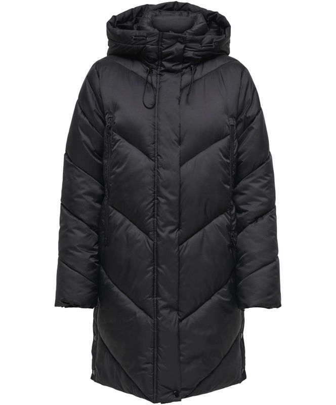 Onlmolly - Puffer Jas - Winddicht - Met Capuchon - Lange Mouwen - Gevoerd