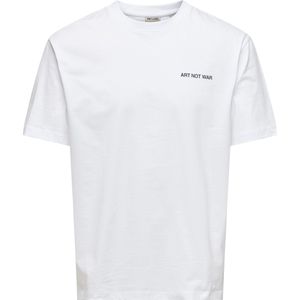Only & Sons - onsfred giroud rlx ss tee - T-shirt - Wit