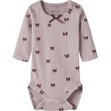 Biologisch Katoen - Romper - Ribgebreid - Lange Mouwen - All-over Print