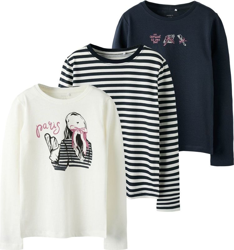 Name It - NkfNiana - Blousen - Dark Sapphire - 3-pack