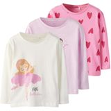 NAME IT - NMFNIA 3P LS TOP - Blouses - Lange Mouwen - 3-Pack
