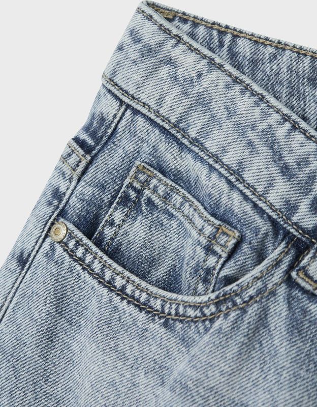 Jeans - Loose Fit - Denim - Mid-Waist - Regular Fit