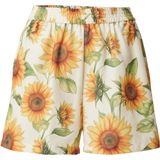 VERO MODA - VMBIRDIE - Broek - Citroen/Honing/Olijfgroen/Wit - Wide Leg - High Waist