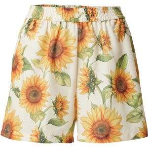 VERO MODA - VMBIRDIE - Broek - Citroen/Honing/Olijfgroen/Wit - Wide Leg - High Waist