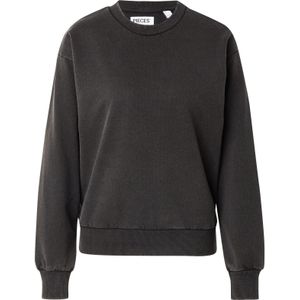 Pcchilli - Washed Sweatshirt - Stonewash - O-hals - Lange Mouwen