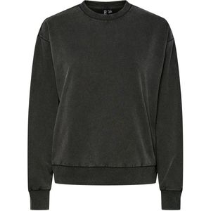 Pcchilli - Washed Sweatshirt - Stonewash - O-hals - Lange Mouwen
