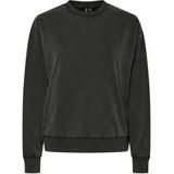 Pcchilli - Washed Sweatshirt - Stonewash - O-hals - Lange Mouwen