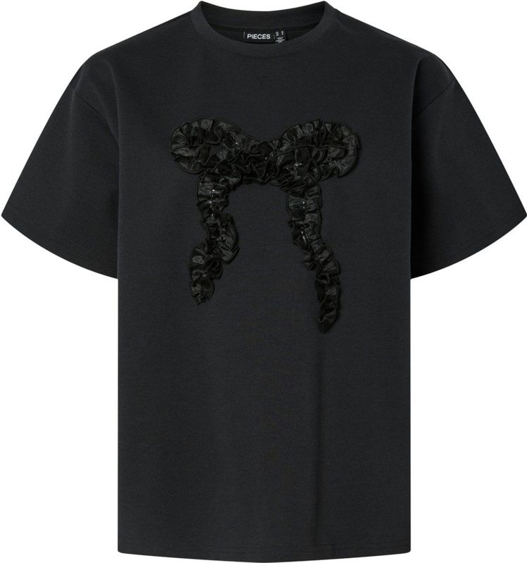 Pieces - Pcmaudelle Ss Tee Jrs Bc 17160834 - T-shirt - Zwart