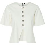 Pcmarie - Split Gebreid Vest - Knits - Ronde Hals - Korte Mouwen - Cropped Fit