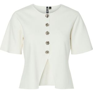 Pcmarie - Split Gebreid Vest - Knits - Ronde Hals - Korte Mouwen - Cropped Fit