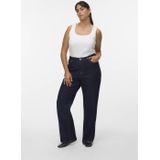 VERO MODA - CURVE - Wide Leg Jeans - Donkerblauw - Denim