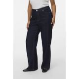 VERO MODA - CURVE - Wide Leg Jeans - Donkerblauw - Denim