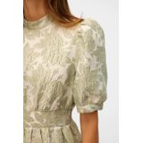 Jurk - VMSulle - Gerecycled Materiaal - Bloemenprint - Knielengte - Pofmouwen