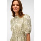 Jurk - VMSulle - Gerecycled Materiaal - Bloemenprint - Knielengte - Pofmouwen