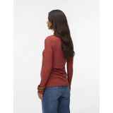 MAMALICIOUS - MLZENIA JUNE - T-shirt - Donkerrood - Met Borstvoedingsfunctie