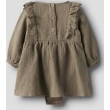 Biologisch Katoen - Jurkje - Geweven Stof - Lange Mouwen - Regular Fit