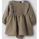 Biologisch Katoen - Jurkje - Geweven Stof - Lange Mouwen - Regular Fit