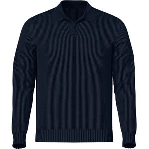 SELECTED HOMME - SLHDRY - Pullover - Donkerblauw - Geribde Boorden