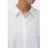 Vero - Oda Vfanni - Shirt - Wit - Lange Mouwen - Strass Steentjes