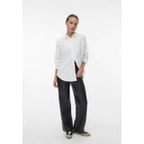 Vero - Oda Vfanni - Shirt - Wit - Lange Mouwen - Strass Steentjes