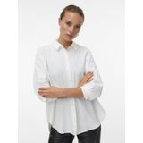 Vero - Oda Vfanni - Shirt - Wit - Lange Mouwen - Strass Steentjes