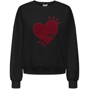 ONLY - ONLTAMMIE O-NECK SWT - Dames Trui - Zwart - Sweatshirt