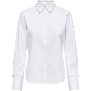 ONLY blouse ecru met parels
