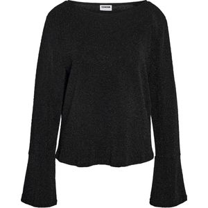 NOISY MAY - Curve - Top - Zwart - Met Glitter
