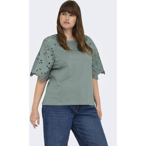 ONLY CARMAKOMA T-shirt grijsgroen