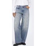 ONLY high waist tapered jeans medium blue denim