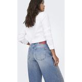 ONLY high waist tapered jeans medium blue denim