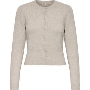 Only - Vest - Beige - 50% Polyester - 37% Polyester - 10% Acryl - 3% Elastaan