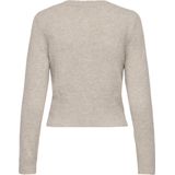 Only - Vest - Beige - 50% Polyester - 37% Polyester - 10% Acryl - 3% Elastaan