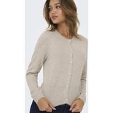 Only - Vest - Beige - 50% Polyester - 37% Polyester - 10% Acryl - 3% Elastaan