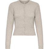 Only - Vest - Beige - 50% Polyester - 37% Polyester - 10% Acryl - 3% Elastaan
