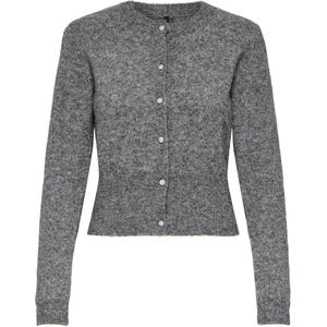 Onlhavanna - Vest - O-hals - Lange Mouwen - Knoopsluiting - Regular Fit