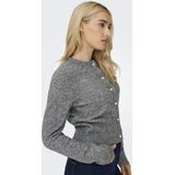 Onlhavanna - Vest - O-hals - Lange Mouwen - Knoopsluiting - Regular Fit
