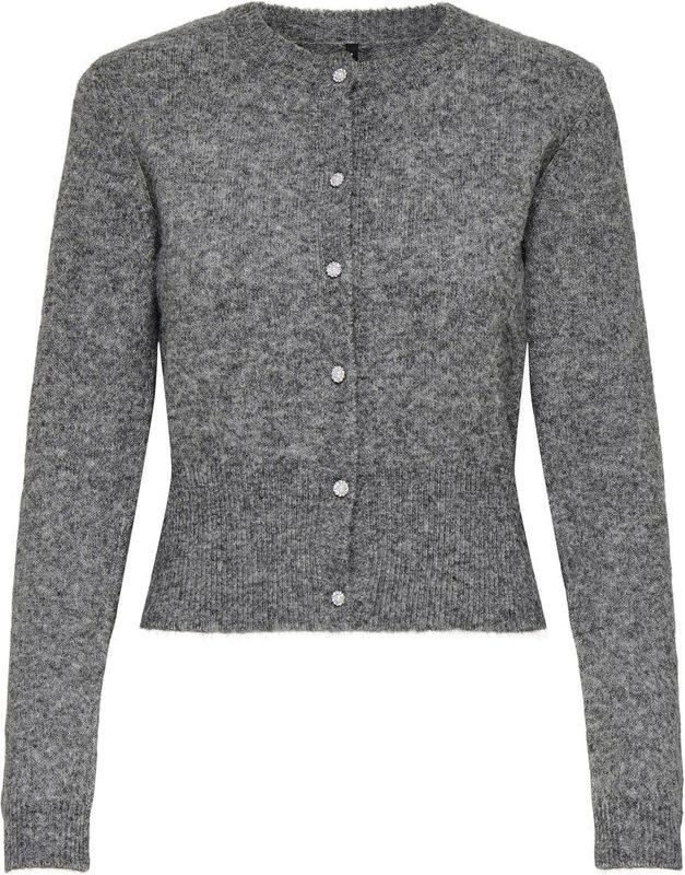 Onlhavanna - Vest - O-hals - Lange Mouwen - Knoopsluiting - Regular Fit