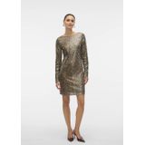 VERO MODA - VMHANYA - Midi Jurk - Bruin