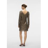 VERO MODA - VMHANYA - Midi Jurk - Bruin