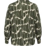 ONLY CARMAKOMA - Top - V-Hals - Lange Mouwen - Regular Fit - Print