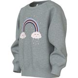 Name It - NMFVENUS LS NREG SWEAT - Sweatshirt - Grey Melange - Lange Mouwen