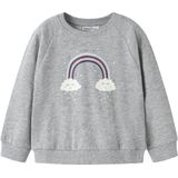 Name It - NMFVENUS LS NREG SWEAT - Sweatshirt - Grey Melange - Lange Mouwen