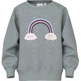 Name It - NMFVENUS LS NREG SWEAT - Sweatshirt - Grey Melange - Lange Mouwen