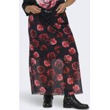 ONLY CARMAKOMA - Midi-rok - Mesh - Plus-size - Print