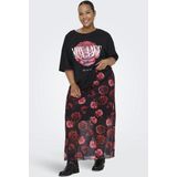 ONLY CARMAKOMA - Midi-rok - Mesh - Plus-size - Print