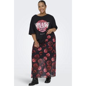 ONLY CARMAKOMA - Midi-rok - Mesh - Plus-size - Print